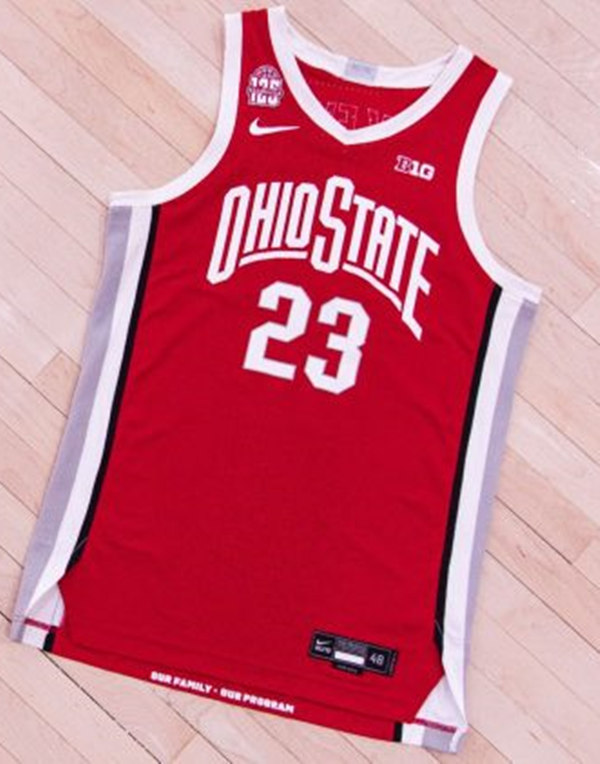  Mens Youth Ohio State Buckeyes Custom 2023 Scarlet 125TH anniversary Jersey 