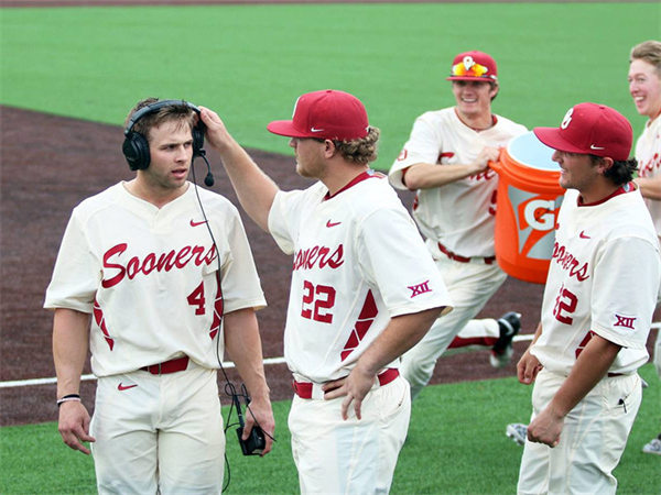  Mens Youth Oklahoma Sooners Custom Nike 2019 Cream Pullover College Baseball Limited Jersey 