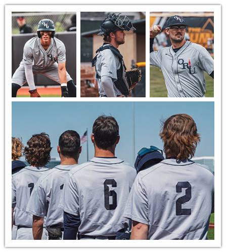  Mens Youth Oral Roberts Golden Eagles Custom Nike Gray Baseball Game Jersey 
