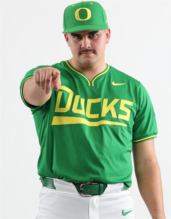  Mens Youth Oregon Ducks Custom Nike 2024 Green Pullover Baseball Game Jersey 