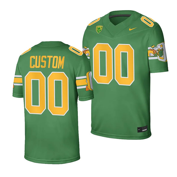  Mens Youth Oregon Ducks Custom Nike Green 2023 F.U.S.E. The Pick 20th Anniversary Honor Throwback Honor Jersey 