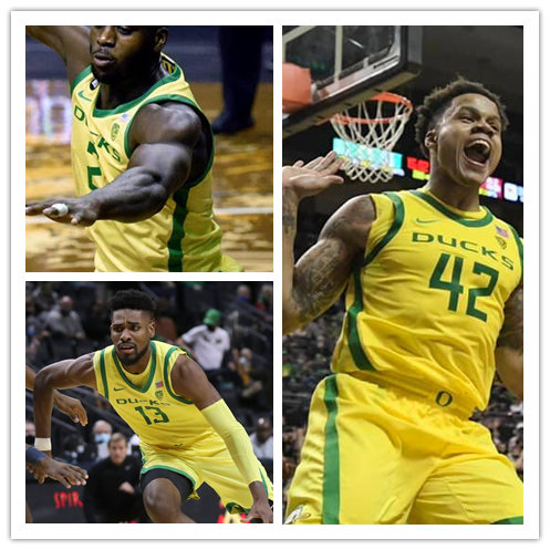  Mens Youth Oregon Ducks Custom Nike Yellow 2022-23 College Basketball Game Jersey 