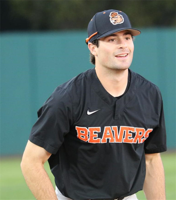  Mens Youth Oregon State Beavers Custom 2023 Black two-Button Pullover Baseball Game Jersey 