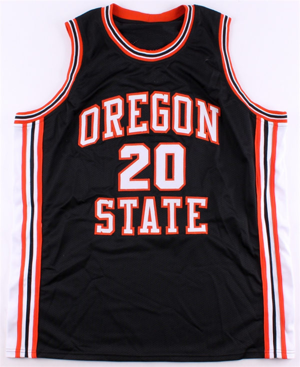  Mens Youth Oregon State Beavers Custom Black Retro Basketball Jersey 