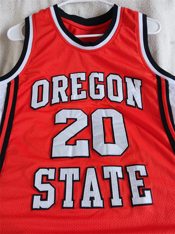  Mens Youth Oregon State Beavers Custom Orange Retro Basketball Jersey 