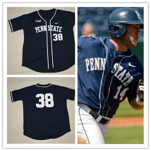  Mens Youth Penn State Nittany Lions Custom Nike Navy 2019 Baseball Jersey 