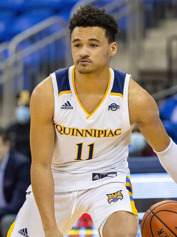  Mens Youth Quinnipiac Bobcats Custom  Adidas 2022 White College Basketball Game Jersey 