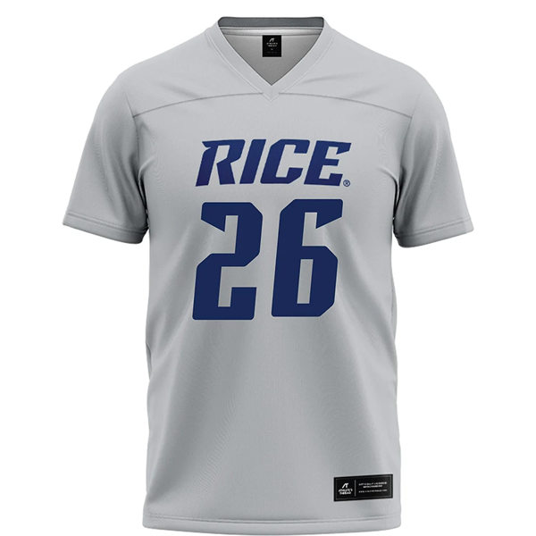  Mens Youth Rice Owls Custom Gray College Football Game Jersey 