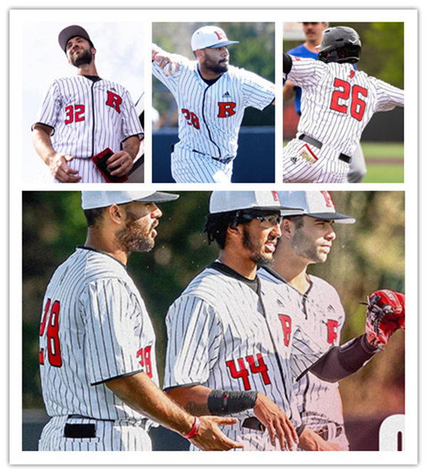  Mens Youth Rutgers Scarlet Knights Custom 2023 White Pinstripe Baseball Game Jersey 