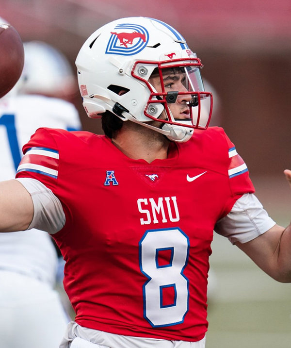  Mens Youth SMU Mustangs Custom Nike Red SMU Football Game Jersey 