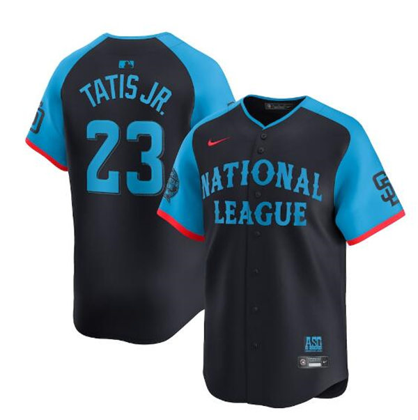  Mens Youth San Diego Padres #23 Fernando Tatis Jr. National League Nike 2024 MLB All-Star Game Limited Jersey - Navy (5) 
