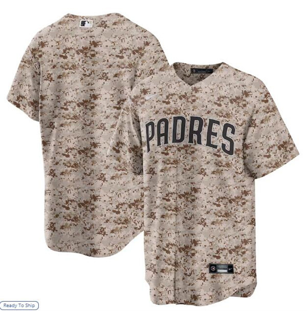  Mens Youth San Diego Padres Blank Nike USMC Alternate Camo Limited Team Jersey 