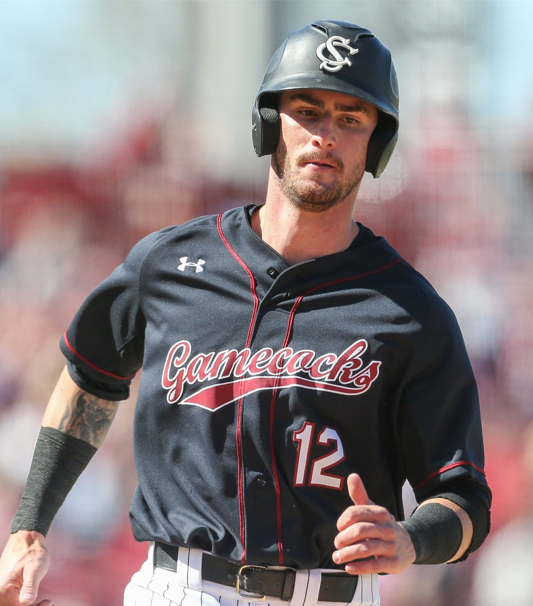  Mens Youth South Carolina Gamecocks Custom Black Button Baseball Game Jersey 