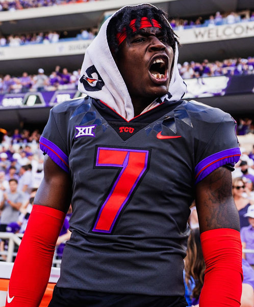  Mens Youth TCU Horned Frogs Custom Nike Charcoal Red College Football Game Jersey  