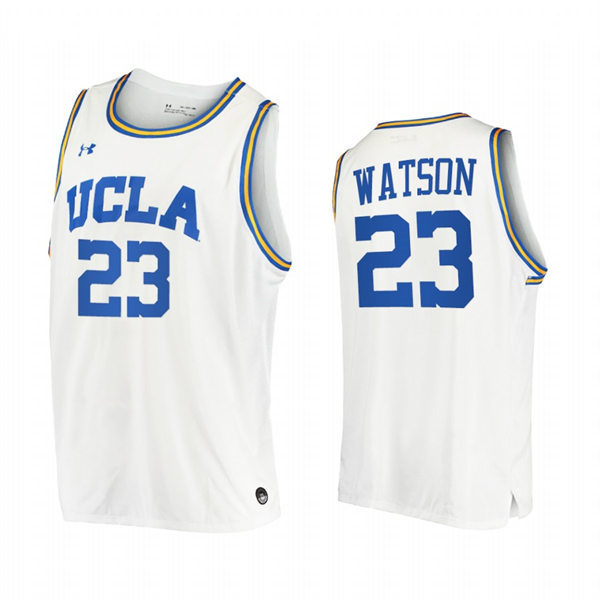  Mens Youth UCLA Bruins #23 Peyton Watson White College Basketball Jersey