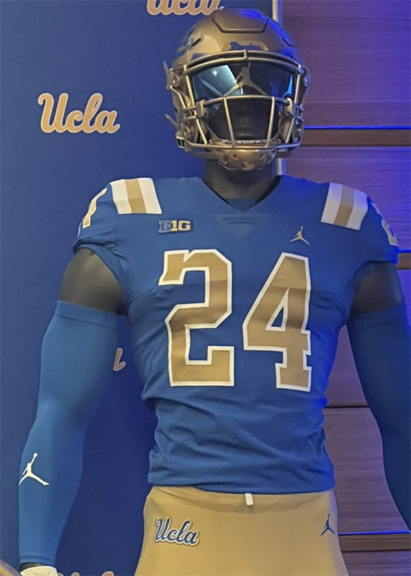  Mens Youth UCLA Bruins Custom 2024 BIG Ten Blue College Football Jersey 