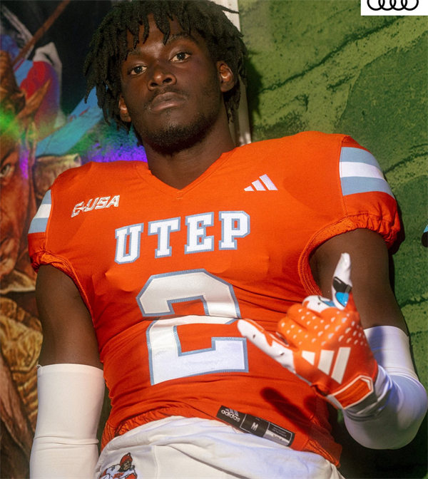  Mens Youth UTEP Miners Custom Adidas 2023 Orange Retro 80's Football Jersey 