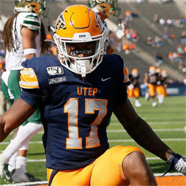  Mens Youth UTEP Miners Custom Nike 2020 Navy Football Jersey 