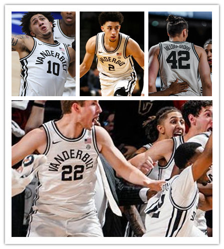  Mens Youth Vanderbilt Commodores Custom Nike 2023 White College Basketball Retro Jersey 