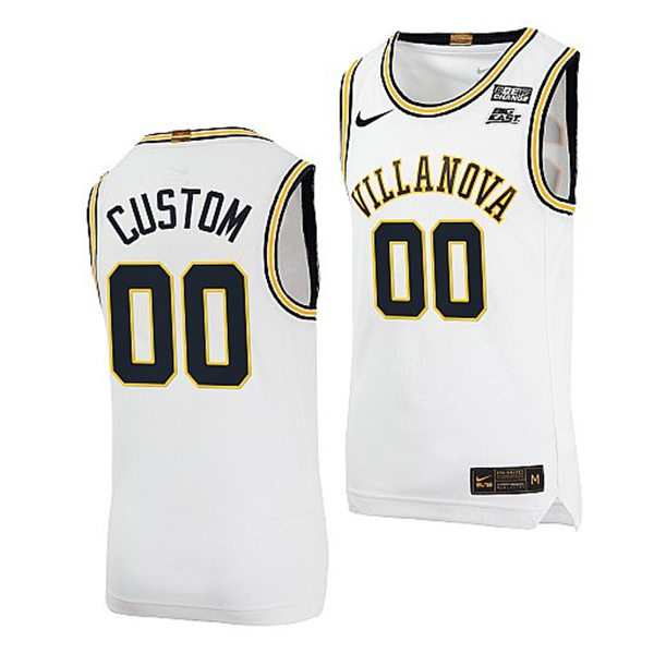  Mens Youth Villanova Wildcats Custom 2022 Nike White Retro Basketball Jersey 
