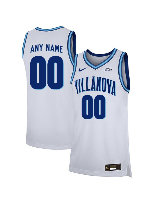  Mens Youth Villanova Wildcats Custom Nike 2018 White Basketball Game Jersey 