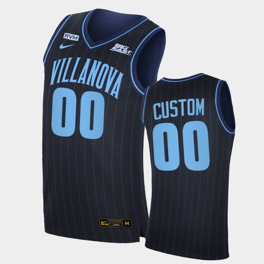  Mens Youth Villanova Wildcats Custom Nike 2020 Navy College Basketball Jersey 