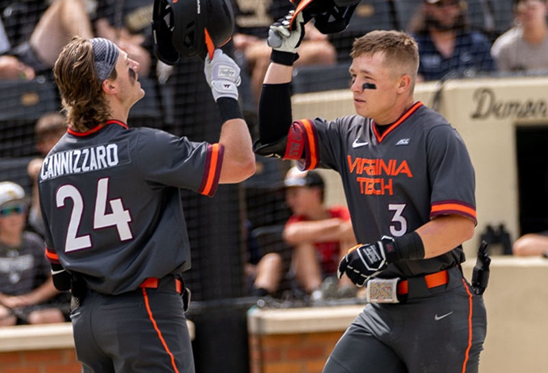  Mens Youth Virginia Tech Hokies Custom Nike Black Pullover Baseball Game Jersey 