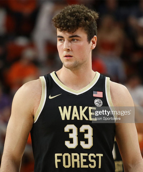  Mens Youth Wake Forest Demon Deacons #33 Matthew Marsh Nike Black College Basketball Game Jersey