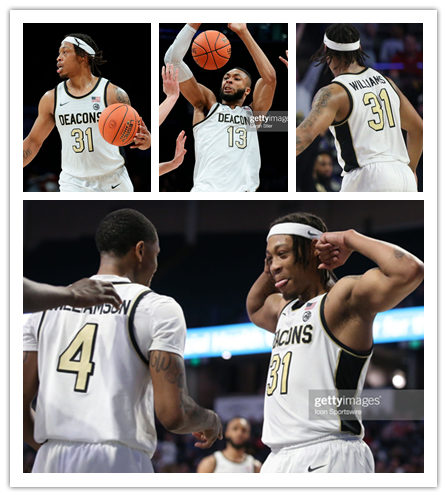  Mens Youth Wake Forest Demon Deacons Custom Nike 2022 White College Basketball Game Jersey 