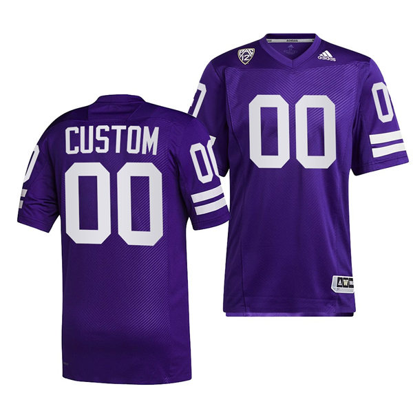  Mens Youth Washington Huskies Custom Adidas Retro 1991 Throwback Football Jersey 