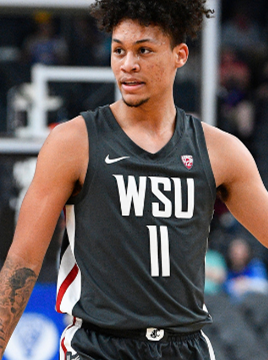  Mens Youth Washington State Cougars #11 DJ Rodman Nike 2022 Grey College Basketball Game 