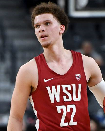  Mens Youth Washington State Cougars #22 Ryan Rapp Nike 2022 Crimson College Basketball Game 