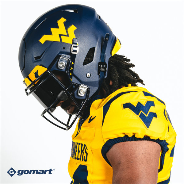  Mens Youth West Virginia Mountaineers Custom Nike 2024 Gold Game Football Jersey 