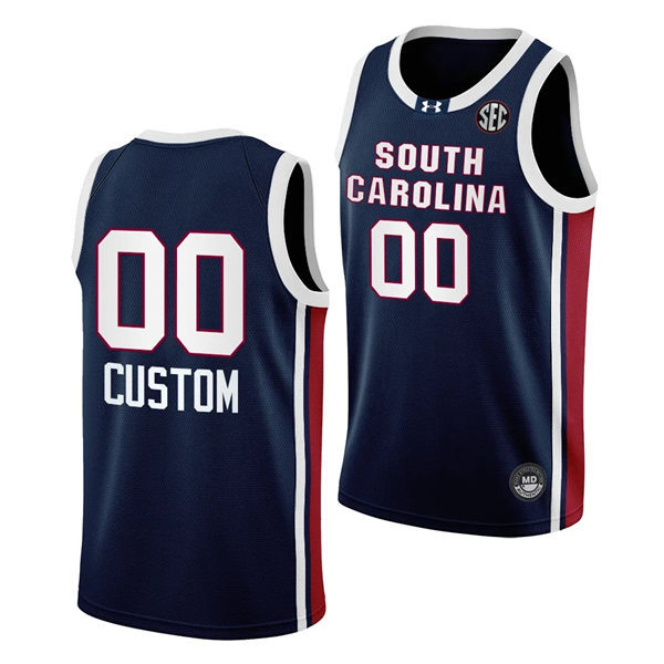  Mens Youth Women's South Carolina Gamecocks Custom Black College Women's Basketball Game Jersey 