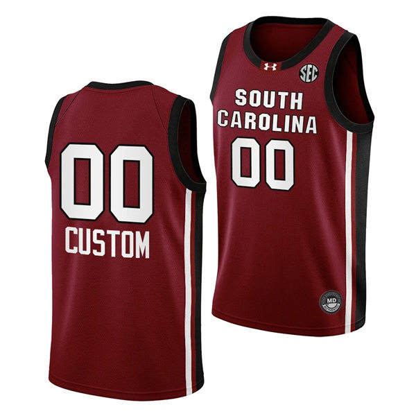  Mens Youth Women's South Carolina Gamecocks Custom Garnet College Women's Basketball Game Jersey 