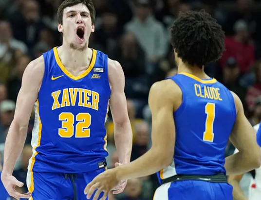  Mens Youth Xavier Musketeers Custom Blue Classic Collection Jersey 