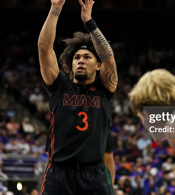  Miami Hurricanes #3 Tre Donaldson Adidas 2026 Black Basketball Game Jersey 