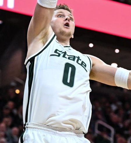  Michigan State Spartans #0 Jaxon Kohler 2026 Throwback White Basketball Game Jersey 