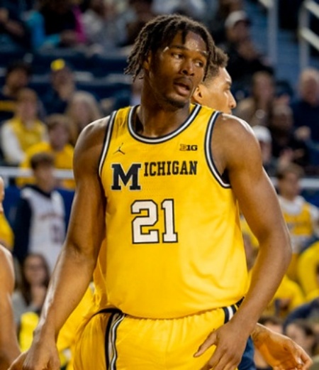  Michigan Wolverines #21 Morez Johnson Jr. Maize Retro Limited College Basketball Game Jersey 