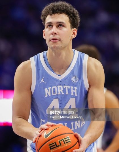  North Carolina Tar Heels #44 Luka Bogavac Blue Retro College Basketball Game Jersey 