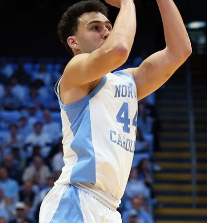  North Carolina Tar Heels #44 Luka Bogavac White Retro College Basketball Game Jersey 