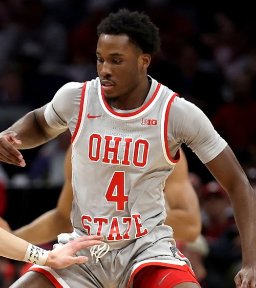  Ohio State Buckeyes #4 Gabe Cupps Nike 2025 Gray Primary College Basketball Game Jersey 