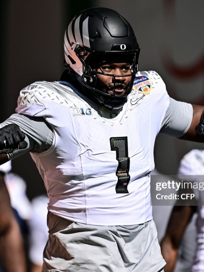  Oregon Ducks #1 Bear Alexander 2025 BIG Ten Alternate Game Football Jersey White 