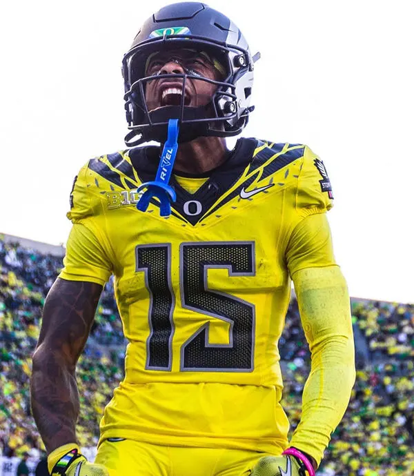  Oregon Ducks #15 Dylan Raiola 2026 Yellow Alternate Game Football Jersey 