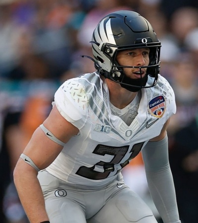  Oregon Ducks #31 Dillon Thieneman 2025 BIG Ten Alternate Game Football Jersey White 