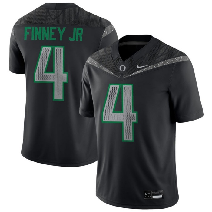  Oregon Ducks #4 Brandon Finney Jr. Black GENERATION O FLY ERA F.U.S.E. Limmited Football Game Jersey 