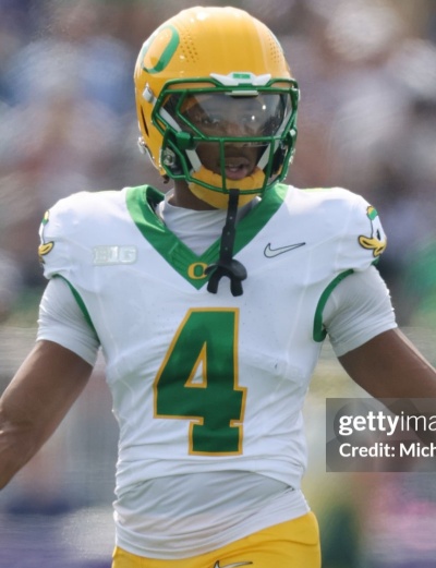  Oregon Ducks #4 Brandon Finney Jr. F.U.S.E.Limmited 2025 White MIGHTY OREGON Football Game Jersey 