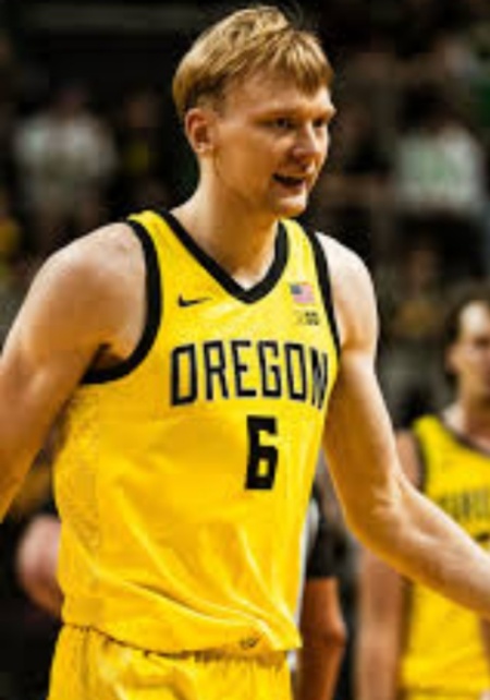  Oregon Ducks #6 Oleksandr Kobzystyi 2026 BIG 10 Yellow Oregon Basketball Game Jersey 