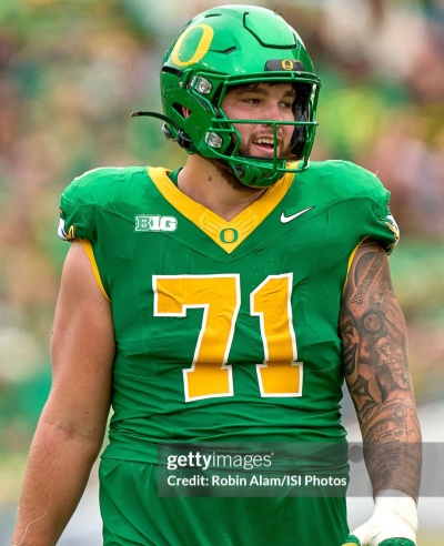  Oregon Ducks #71 Alex Harkey F.U.S.E. Limmited 2025 GANG GREEN Retro Football Game Jersey 