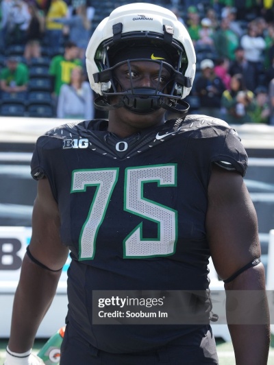  Oregon Ducks #75 Emmanuel Pregnon Black GENERATION O FLY ERA F.U.S.E. Limmited Football Game Jersey 